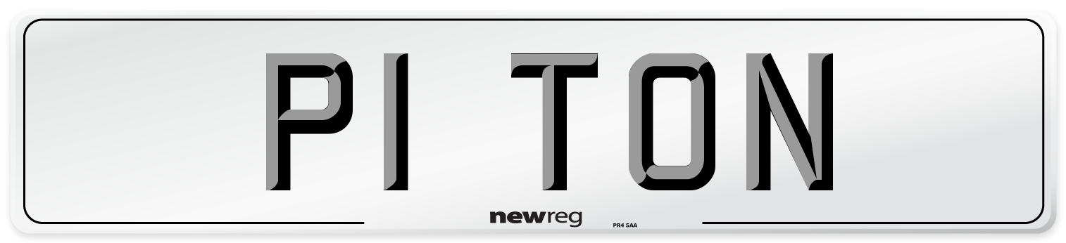 P1 TON Number Plate from New Reg